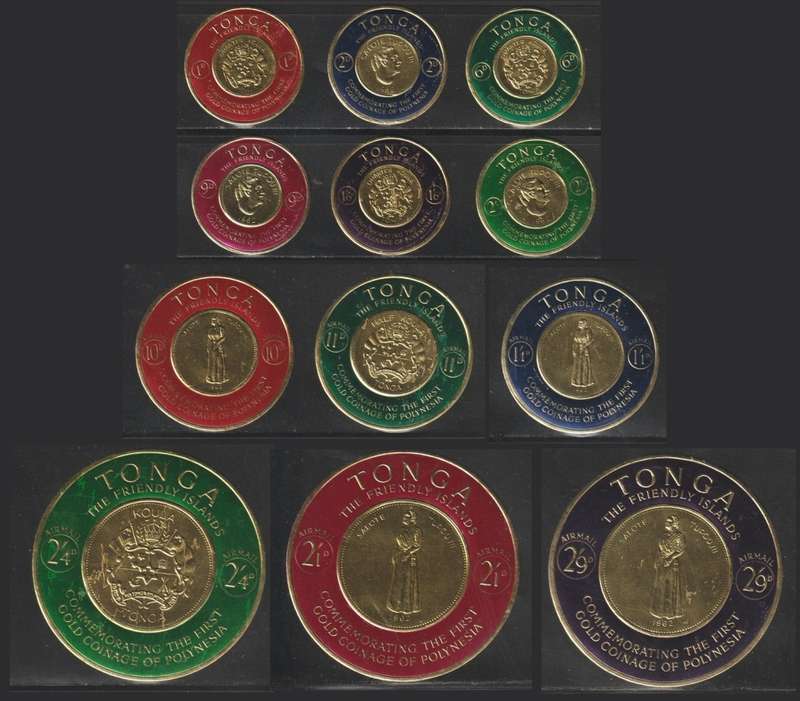 Tonga First Polynesian Gold Coinage Commemoration 1963 (Great Set)
