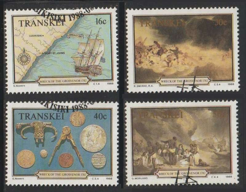 Transkei Shipwreck of Grosvenor 1988 CV R80+