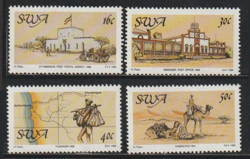 SWA The 100th Anniversary of Postal Service in South West Africa 1988 CV R120+