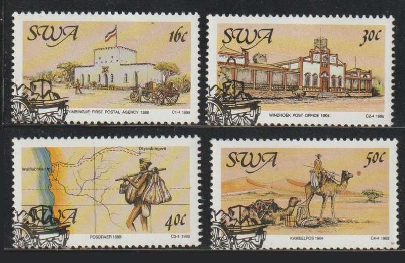 SWA The 100th Anniversary of Postal Service in South West Africa 1988 CV R110+
