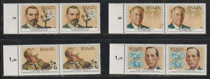 South Africa South African Scientists 1991 CV R115+