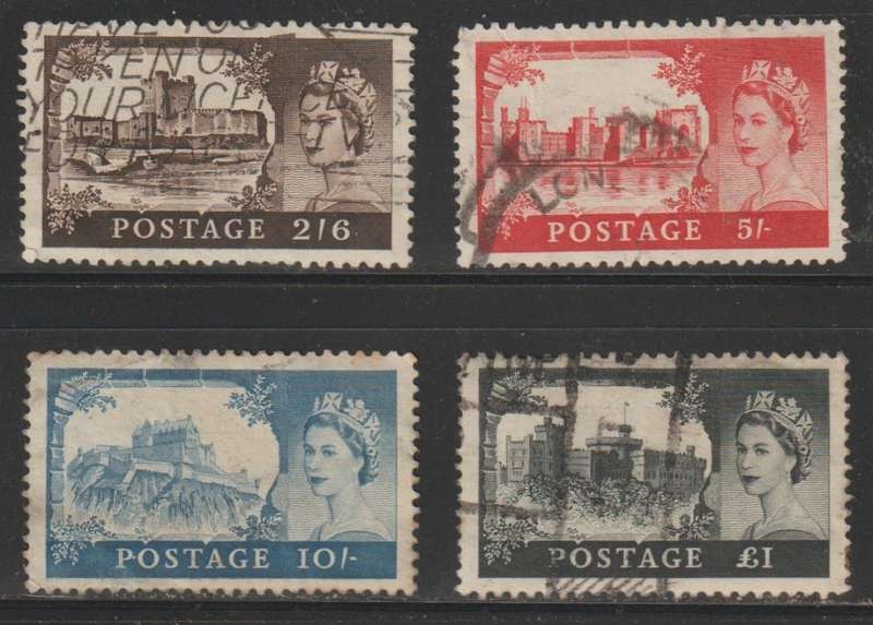 Great Britain Castles 1955 CV R1250+ (Great Stamps)