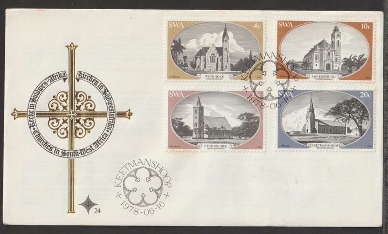 SWA-FDC NO 24 Historic Churches 1978