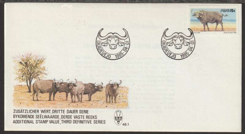 SWA-FDC NO 48.1 Wild Mammals 1985