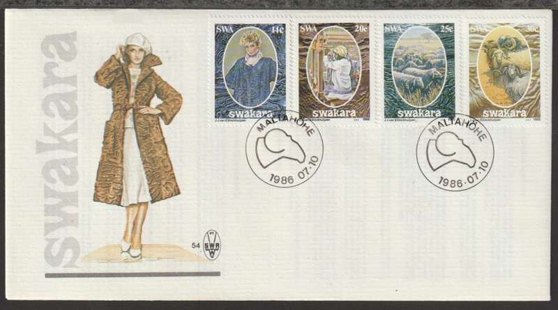 SWA-FDC NO 54 Karakul Fur Industry 1986