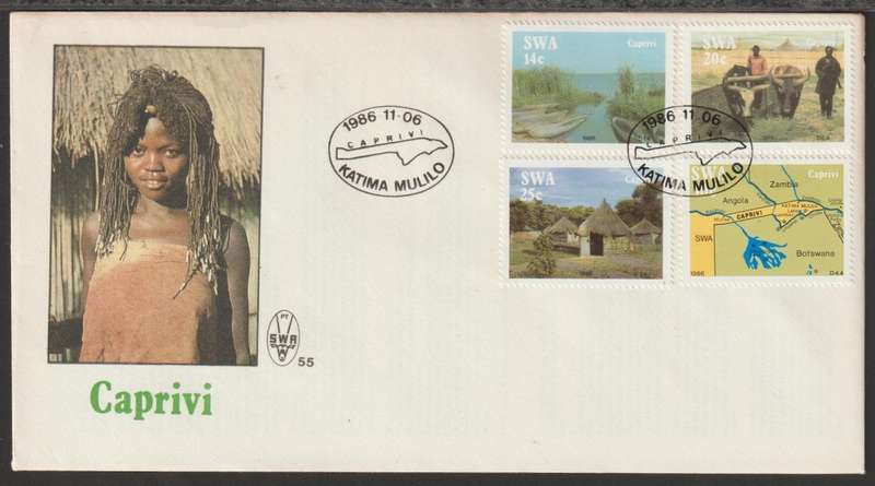 SWA-FDC NO 55 Caprivi Strip 1986