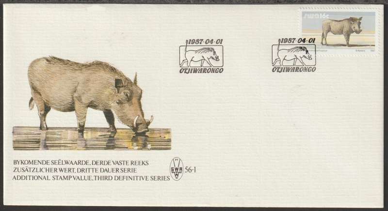 SWA-FDC NO 56.1 Wild Mammals 1987
