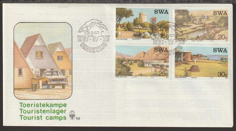 SWA-FDC NO 58 Tourist Camps 1987