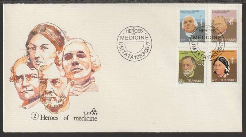 Transkei FDC No 1.31 Famous People of Medicine 1983
