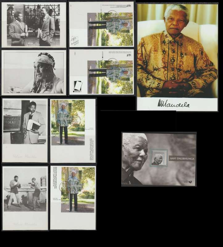 South Africa Mandela Set of Postcards + A4 Print and Booklet (Great Items)