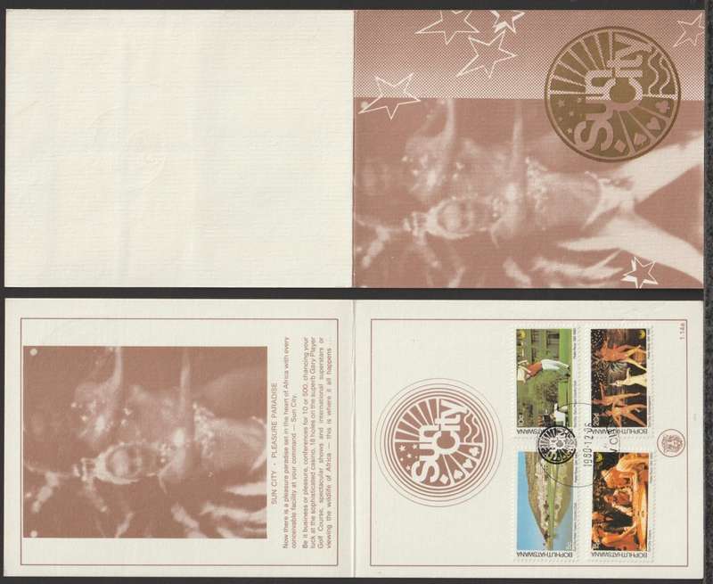 Bophuthatswana Collectors Sheet No 1.14a Sun City 1980