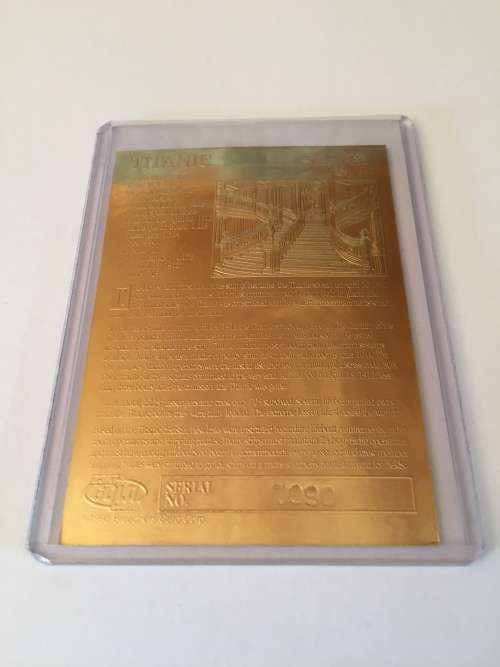 23 KARAT GOLD COLLECIBLE-TITANIC