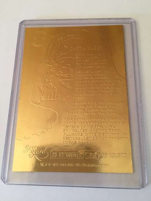 23 KARAT GOLD COLLECTIBLE DARTH VADER