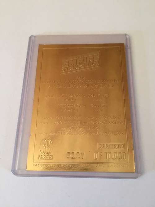 23 KARAT GOLD COLLECIBLE-STAR WARS EMPIRE STRIKE BACK