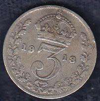 KGV SILVER 3D-1918 COIN