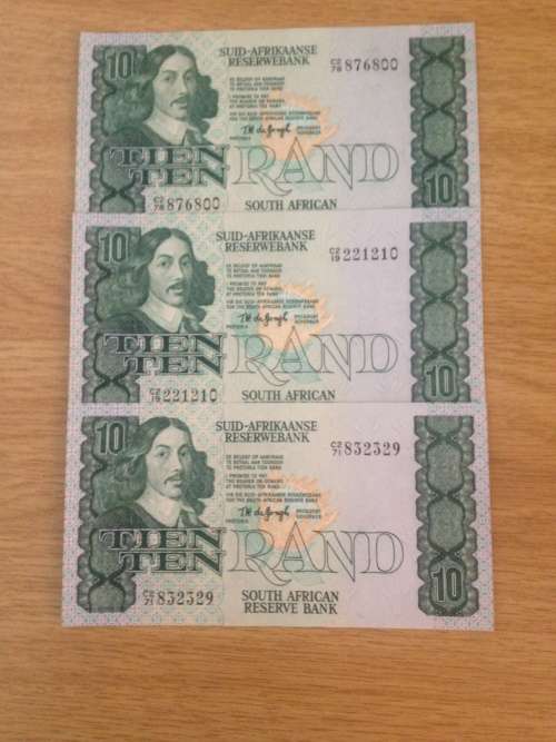PERFECT T.W. DE JONGH R10 NOTES BID PER NOTE