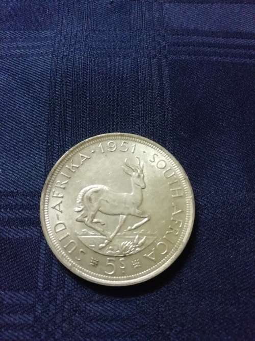 ****1951***UNION OF SOUTH AFRICA SCARCE CROWN