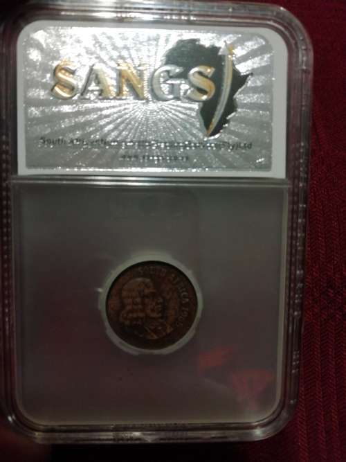 *** S. A. 1965 1c ENGLISH SANGS GRADED XF40 GREAT COIN ***