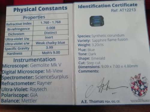 ATG CERTIFIED *** 3.20CT SAPPHIRE