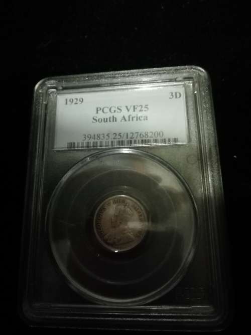 UNION 3P 1929 GRADED VF25 PCGS