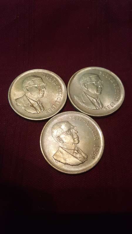 3X SILVER R1 1969 BID PER COIN