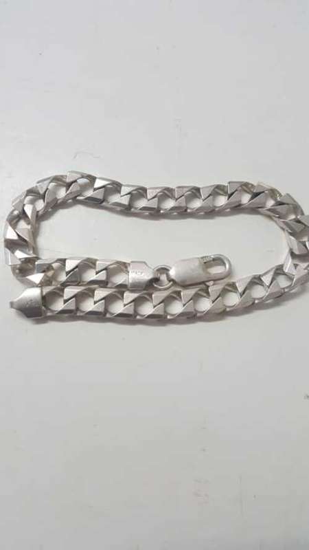 HEAVY SOLID STERLING SILVER DESIGNER BRACELET 20 GRAMS