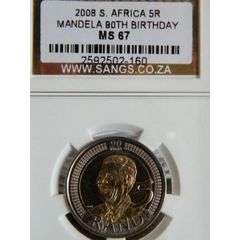 3 x Higly Graded 2008 Mandela MS67 POSTAGE 30