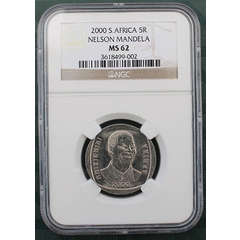 2000 R5 Nelson Mandela NGC Graded MS62