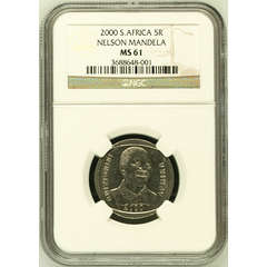 Mandela 2000 MS61 R5 NGC Graded