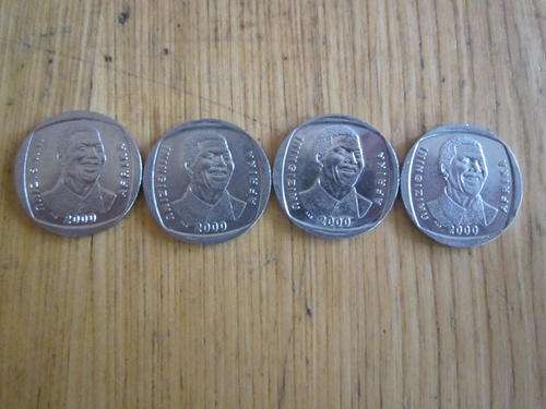 4 very cood cond 2000 mandela coins 1 BID FOR ALL POSTAGE R45