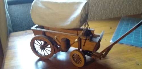 Wooden Ox Wagon Model