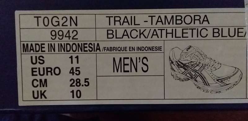 Asics  Trail TAMBORA UK 10 - Mens