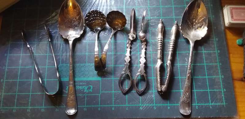 Vintage Silverware Scrap Lot