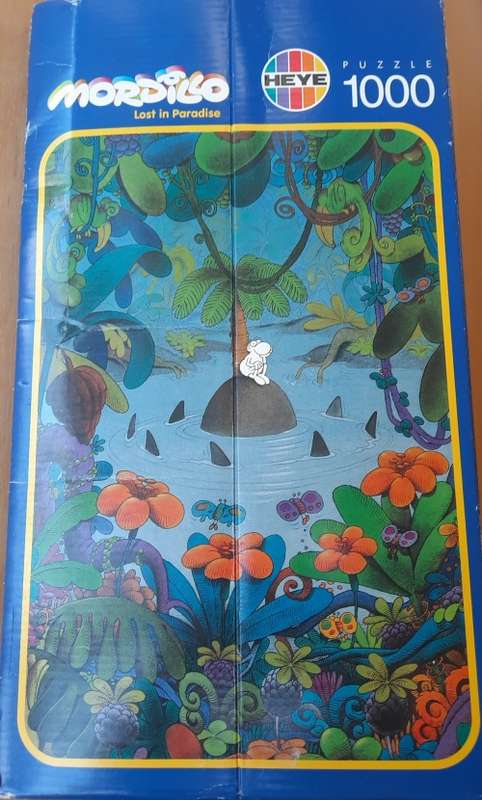 Heye `Lost in Paradise` 1 000 piece jigsaw puzzle by artist Mordillo