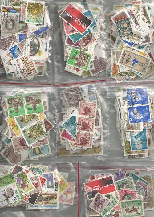 *** 5c MADNESS!!! *** YES 5 CENTS!!! *** 1000 QTY BULKLOT!!! - 1000 BEAUTIFUL WORLD/RSA STAMPS ***