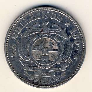1897 ZAR Half Crown in VF+