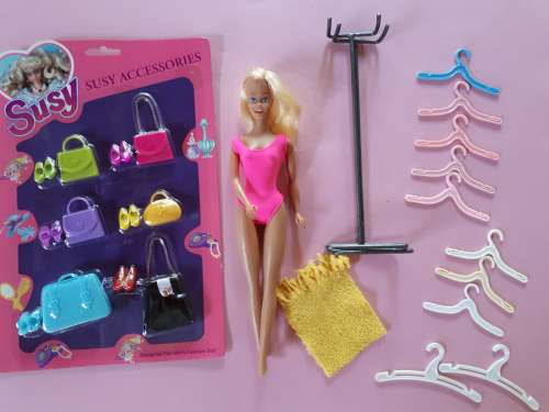 Large lot of Vintage and Mod Barbie doll items plus doll