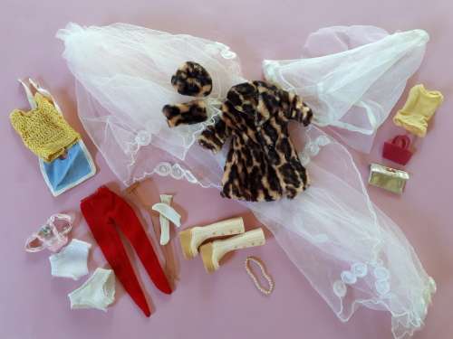 Large lot of Vintage and Mod Barbie doll items plus doll