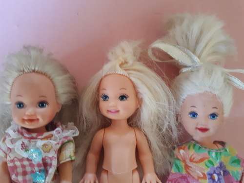 3x Kelly Barbie dolls from 90s