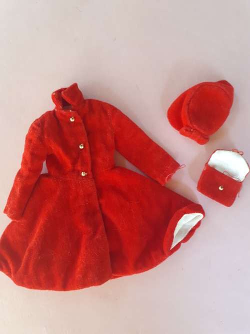 Vintage Barbie Skipper 1964 fashion-Dress coat
