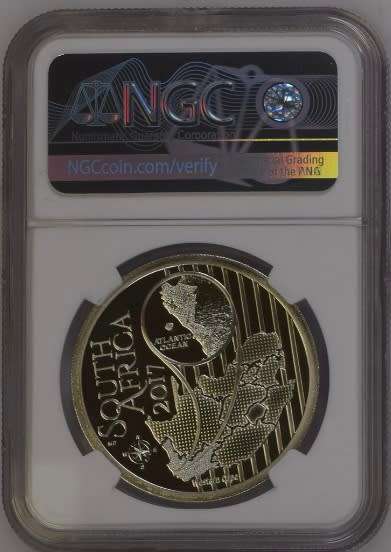 2017 S10R Grus Paradisea Colorized NGC Graded PF68 Ultra Cameo