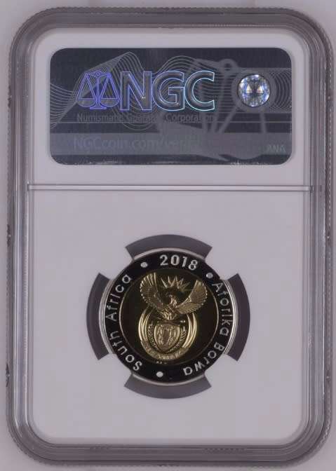 2018 R5 Nelson Mandela Centenary NGC Graded PF69 Ultra Cameo