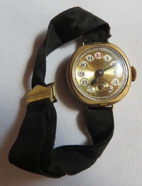 VINTAGE VIBRA WATCH-DIAMETER 26MM-UNTESTED-1940'S
