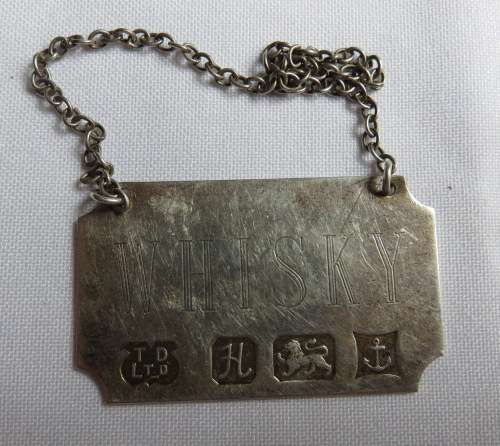 STERLING SILVER WHISKEY HANGER-TOTAL WEIGHT 13,8G