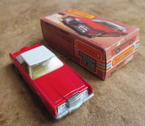 MATCHBOX LINCOLN CONTINENTAL NO 28 MADE IN ENGLAND-MODEL MINT-BOX VERY GOOD