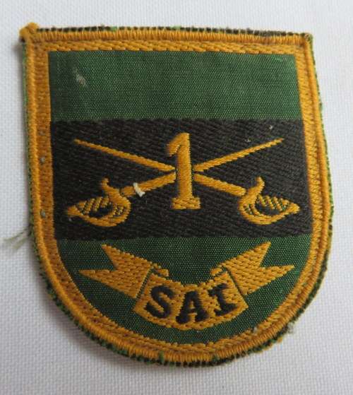 1 SA INFANTRY CLOTH SHOULDER FLASH 1960'S-70'S