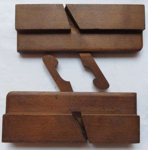 VINTAGE WOODEN W.J. LENNETT BEVEL BEAD MOLDING PLANE-2 SOLD TOGETHER-MEASURES 23,5CCM