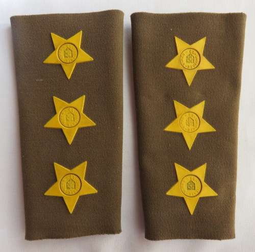 RUBBERISED RANK SLIP ONS FOR CAPTAIN 1980'S-1996