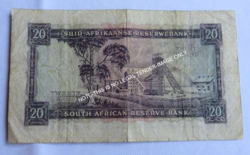 SA 20 RAND-G RISSIK 1962 FIRST & ONLY ISSUE-VF-EF