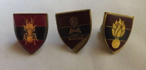 SA ENGINEERS CENTRE'S FOR BERET BADGES- 3 SOLD TOGETHER